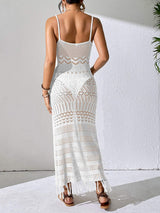 Openwork Scoop Neck Cover-Up Dress - Trendsi - Flyclothing LLC