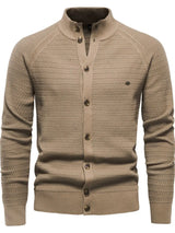 Men's Button Down Long Sleeve Cardigan - Trendsi - Flyclothing LLC
