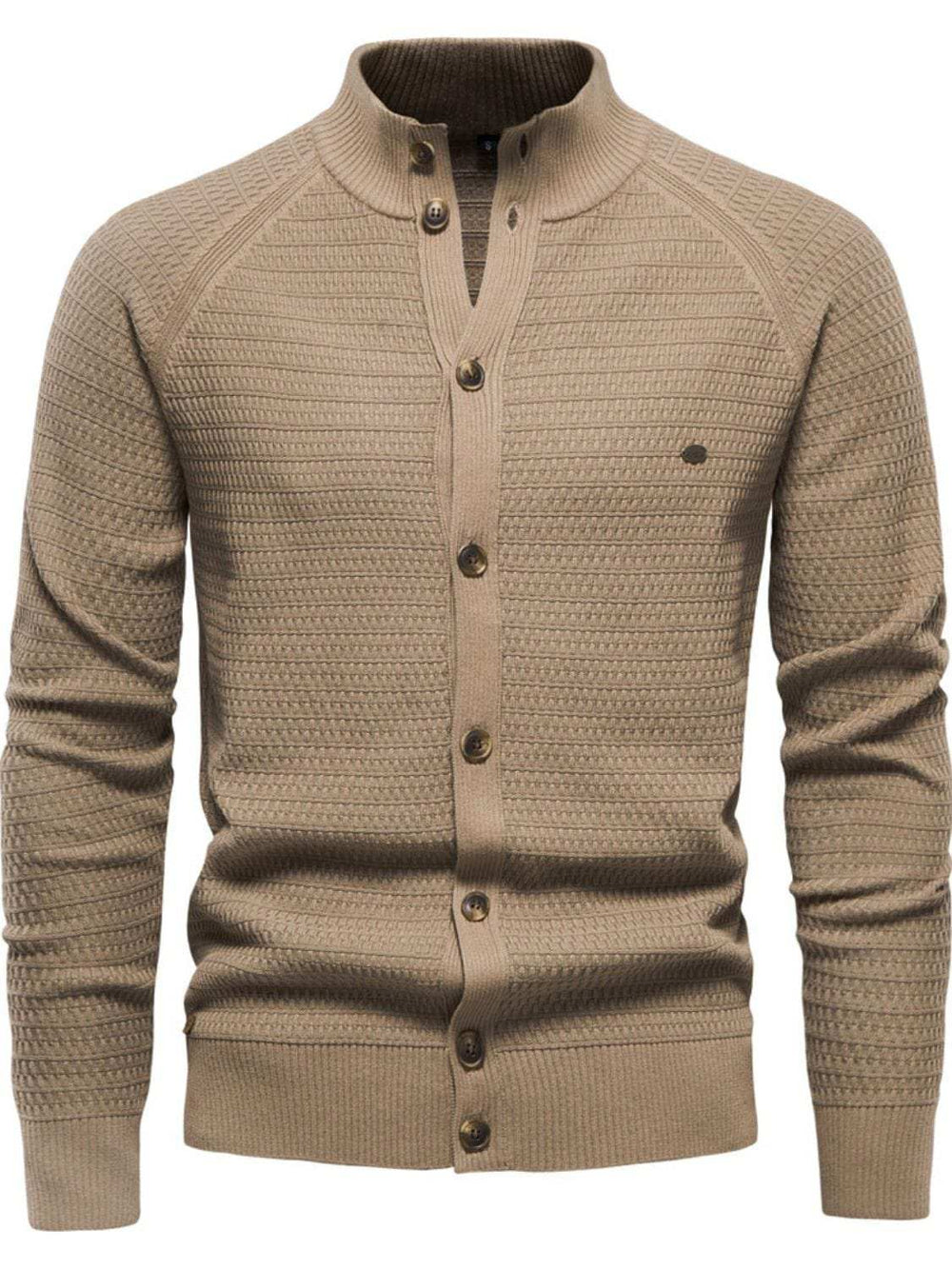 Men's Button Down Long Sleeve Cardigan - Trendsi - Flyclothing LLC