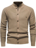 Men's Button Down Long Sleeve Cardigan - Trendsi - Flyclothing LLC