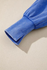 Mineral Wash Split Hem Loose Tunic Sweatshirt - Trendsi - Flyclothing LLC