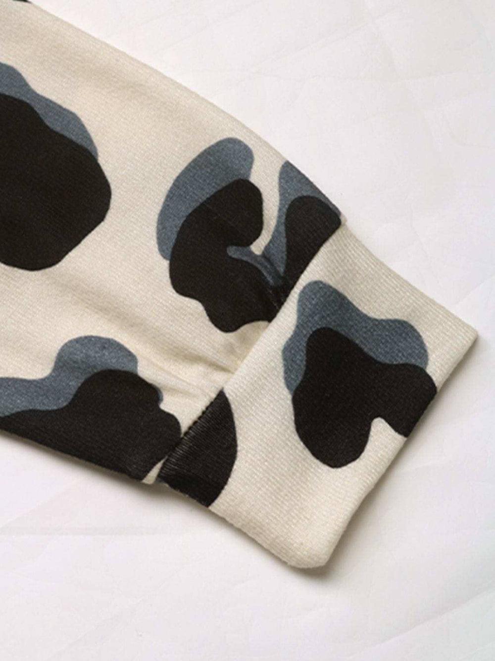 Perfee Drawstring Faux Layered Long Sleeve Hoodie - Trendsi - Flyclothing LLC