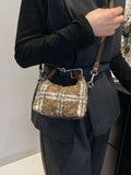Fuzzy Polyester Mini Handbag with Zipper - Trendsi - Flyclothing LLC