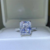 5 Carat Moissanite Zircon 925 Sterling Silver Ring - Trendsi
