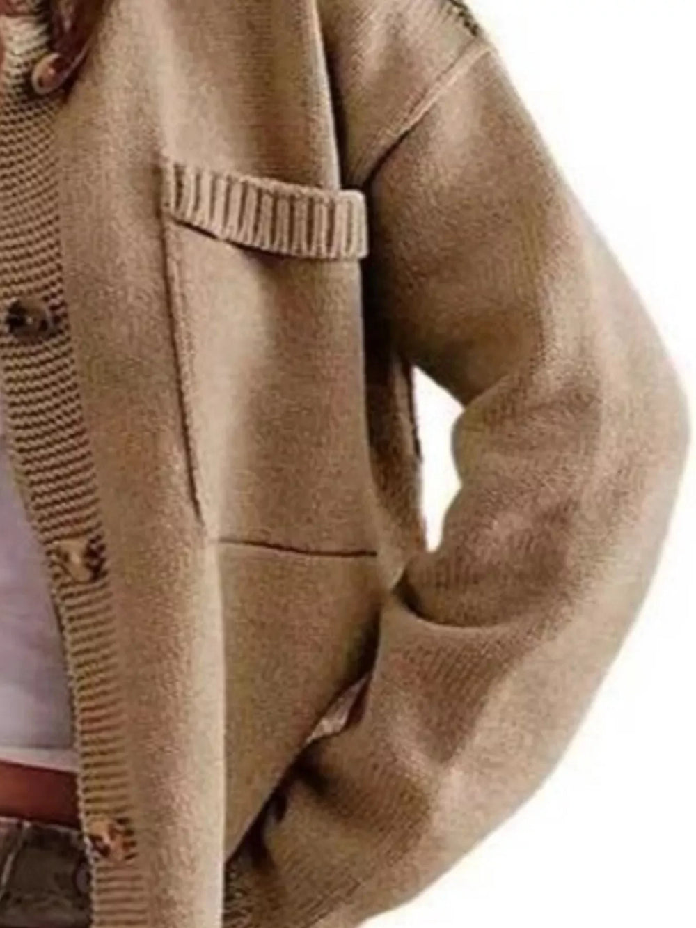 Casual Knit Button-Down Cardigan - Trendsi - Flyclothing LLC