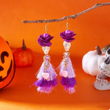 Halloween Ghost Tassel Drop Earrings - Trendsi - Flyclothing LLC