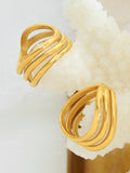 Titanium Steel Three-Layered Ring - Trendsi