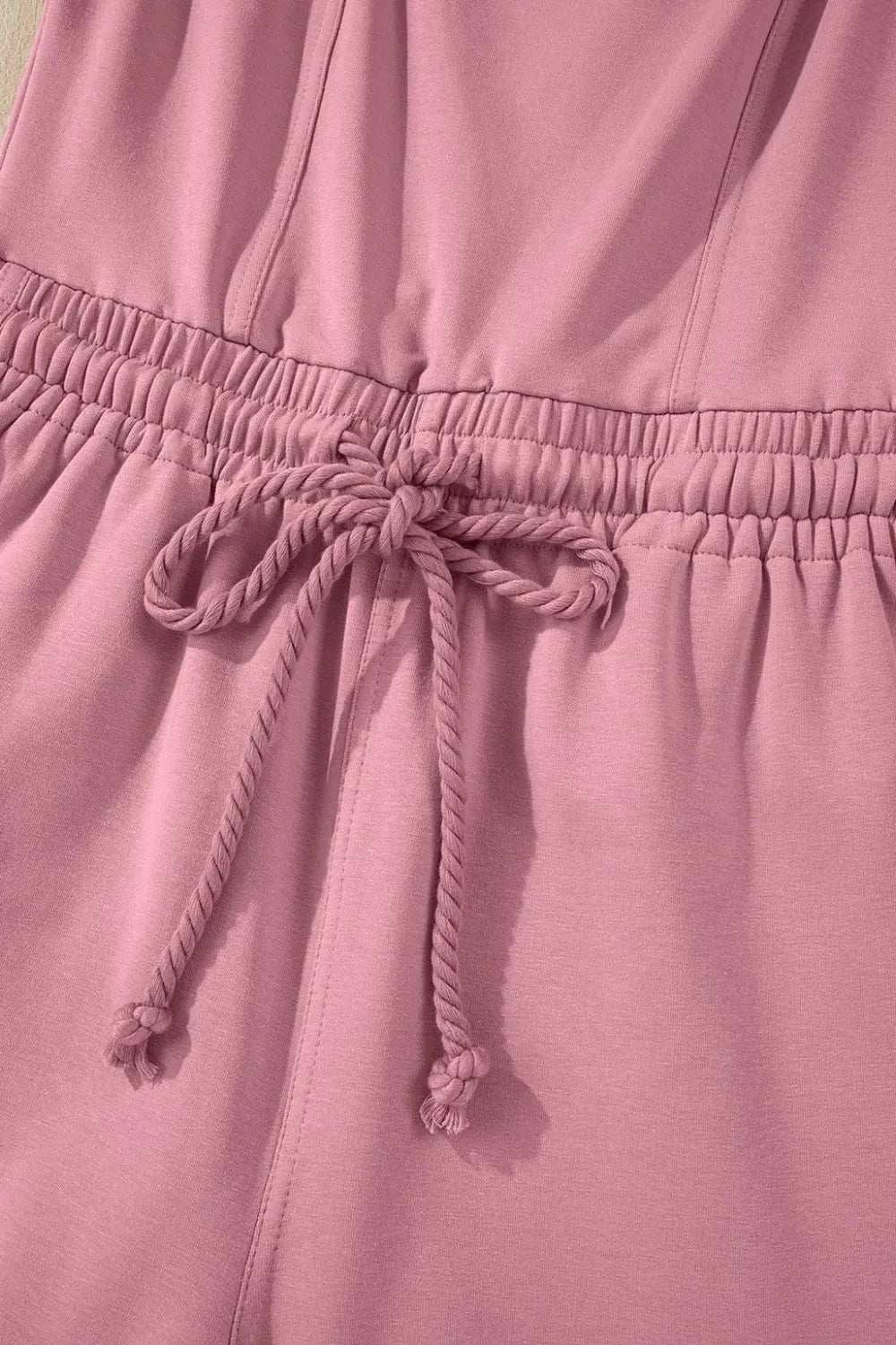 Elastic Waist Sleeveless Square Neck Jumpsuit - Trendsi - Flyclothing LLC