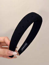 Polka Dot Polyester Wide Headband - Trendsi - Flyclothing LLC