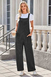 Lovelet Square Neck Wide Strap Overalls with Pockets - Trendsi - Flyclothing LLC