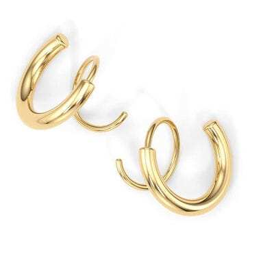 Stainless Steel Spiral Earrings - Trendsi - Flyclothing LLC