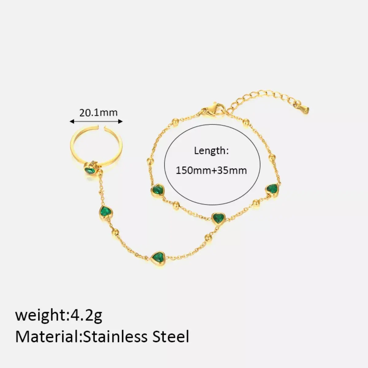 18K Gold-Plated Chain Bracelet - Trendsi - Flyclothing LLC