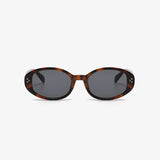 Polycarbonate Frame Oval Sunglasses - Trendsi
