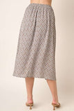Mittoshop Printed Midi Skirt - Trendsi