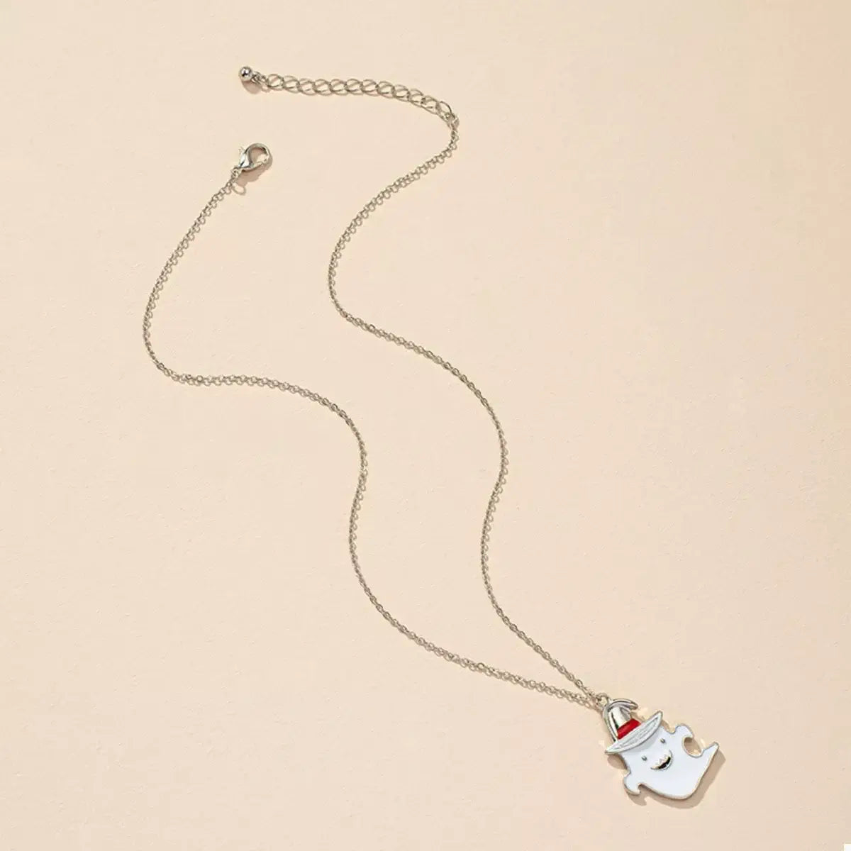Halloween Cute Ghost Pendant Necklace - Trendsi - Flyclothing LLC