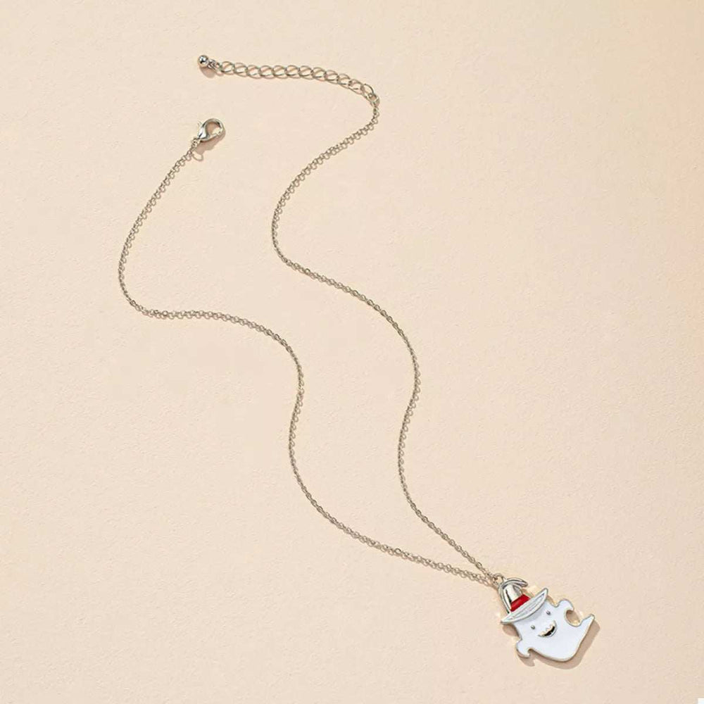 Halloween Cute Ghost Pendant Necklace - Trendsi - Flyclothing LLC