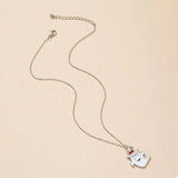 Halloween Cute Ghost Pendant Necklace - Trendsi - Flyclothing LLC