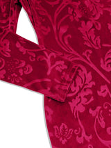 Velvet Floral Bodycon Mini Dress - Trendsi - Flyclothing LLC