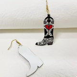 Cowboy Boot Dangle Earrings - Trendsi - Flyclothing LLC