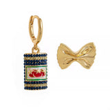 Food Theme Copper Asymmetry Earring - Trendsi - Flyclothing LLC