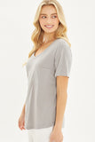 Love Tree V-Neck Short Sleeve T-Shirt - Trendsi