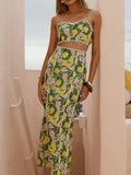 Printed Cami and Maxi Skirt Set - Trendsi - Flyclothing LLC