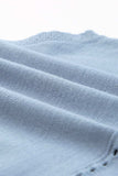 Eyelet Mock Neck Tank - Trendsi - Flyclothing LLC