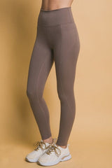 Love Tree High Waist Leggings with Side Pockets - Trendsi