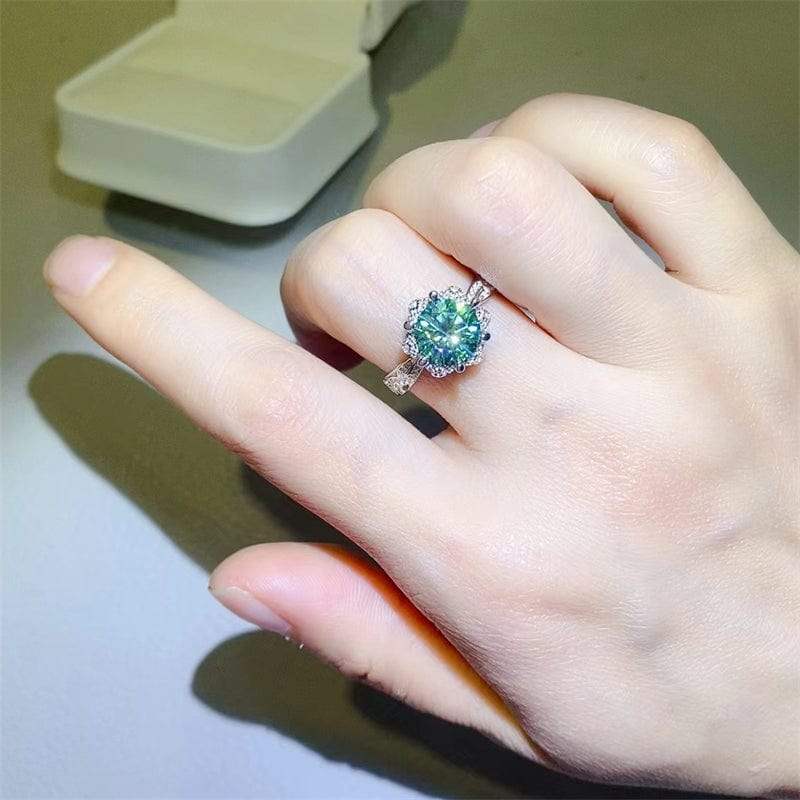 2 Carat Moissanite 925 Sterling Silver Ring - Trendsi - Flyclothing LLC