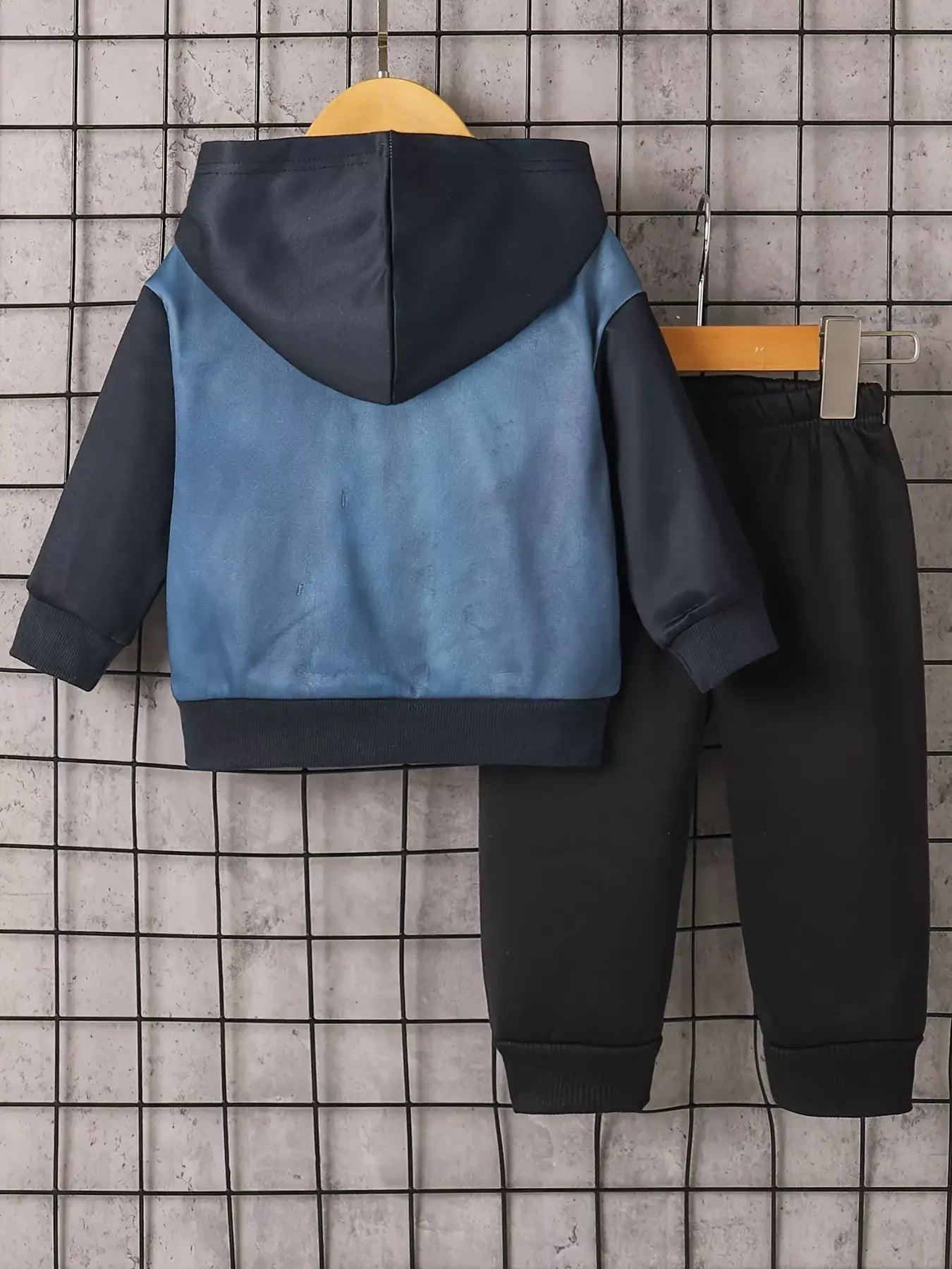 Children's Button Up Hooded Jacket & Pants Set - Trendsi - Flyclothing LLC