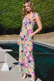 ODDI Full Size Floral Sleeveless Wide Leg Jumpsuit - Trendsi