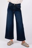 SAGE + FIG High Waist Wide Leg Jeans - Trendsi
