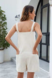 Knotted Strap Romper with Pockets - Trendsi - Flyclothing LLC