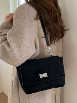 Suede Flap Crossbody Bag - Trendsi - Flyclothing LLC