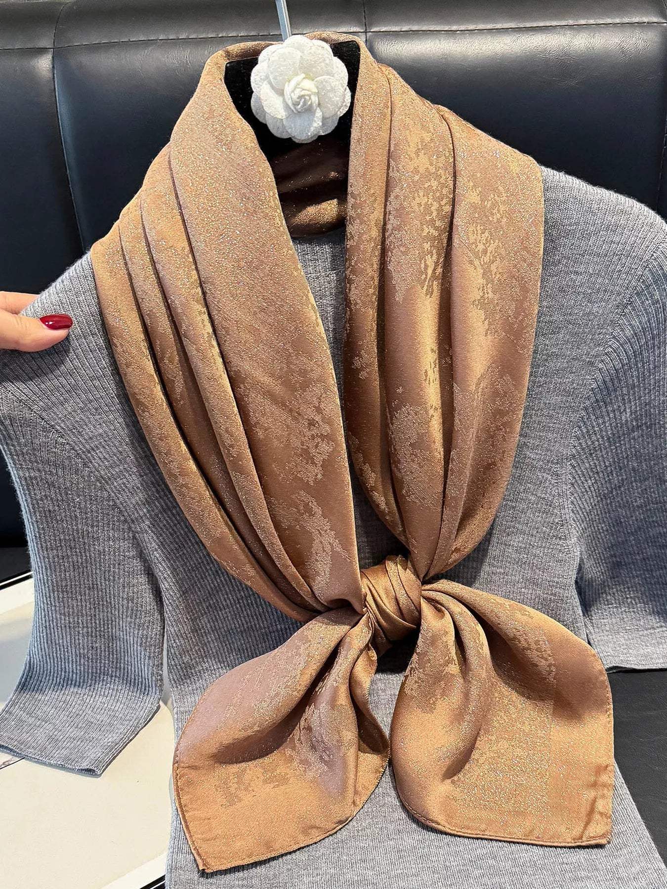 Lightweight Silk Scarf - Trendsi - Flyclothing LLC