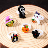 6 Piece Halloween Themed Rings - Trendsi - Flyclothing LLC