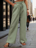 High Waist Wide Leg Pants - Trendsi
