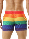 Men's Color Block Drawstring Shorts - Trendsi