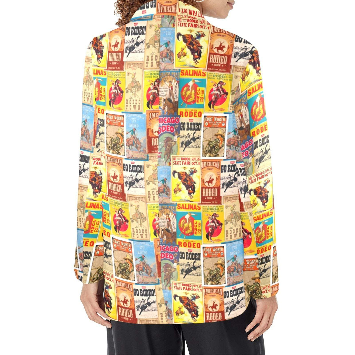 Baha Ranch Women's Vintage Rodeo Poster Blazer