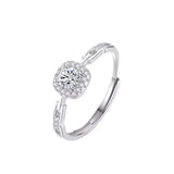 925 Sterling Silver Zircon Ring - Trendsi - Flyclothing LLC