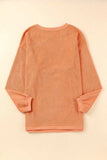 Graphic Round Neck Long Sleeve Sweatshirt - Trendsi - Flyclothing LLC
