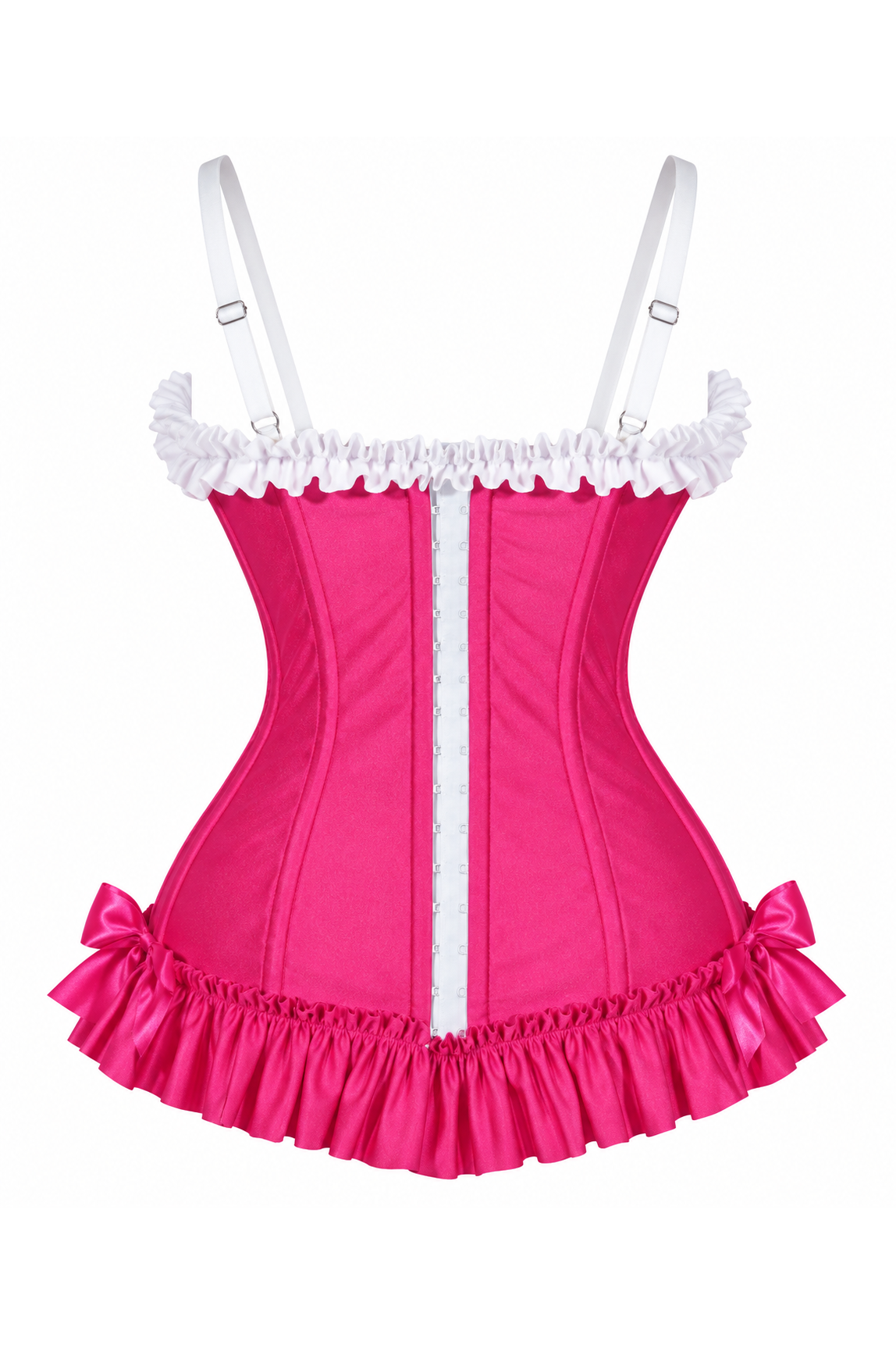 Daisy Corsets Lavish Raspberry Ruffle Sweetheart Bustier Corset - Daisy Corsets - Flyclothing LLC