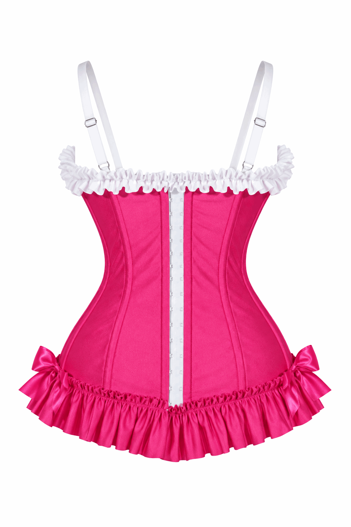 Daisy Corsets Lavish Raspberry Ruffle Sweetheart Bustier Corset - Daisy Corsets - Flyclothing LLC