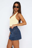 Lovelet Halter Neck Cropped Slim Cami - Trendsi