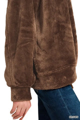 Zenana Faux Fur Half Zip Pocket Pullover - Trendsi - Flyclothing LLC