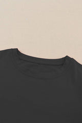 Ruffled Round Neck Short Sleeve Blouse - Trendsi - Flyclothing LLC