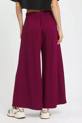 Umgee Wide Leg Pants with Pockets - Trendsi - Flyclothing LLC