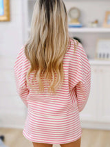 Striped Top and Skirt Set with Drawstring - Trendsi - Flyclothing LLC