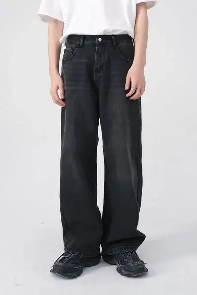 Baggy Jeans with Pockets - Trendsi - Flyclothing LLC