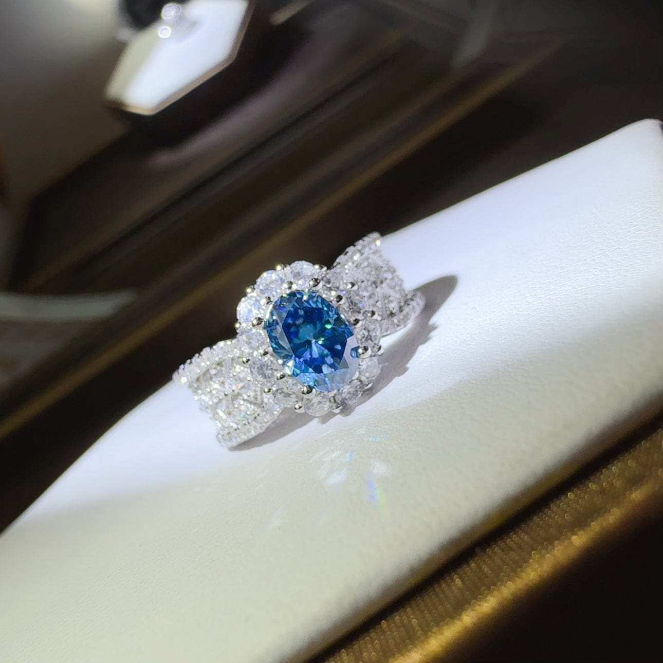 1 Carat Moissanite Zircon 925 Sterling Silver Ring - Trendsi - Flyclothing LLC